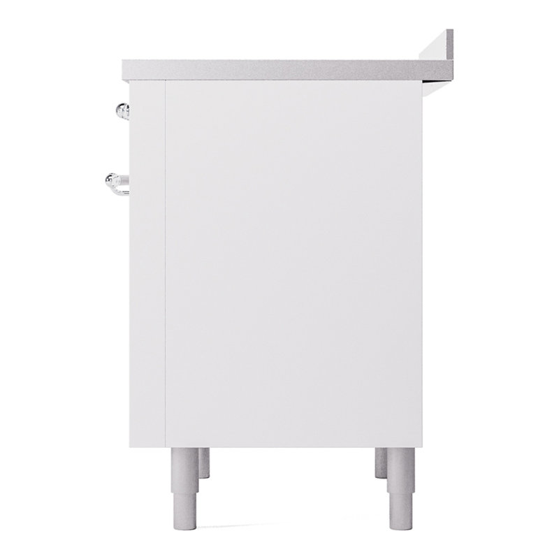 ILVE Nostalgie II 36 in Induction Range, White/Chrome