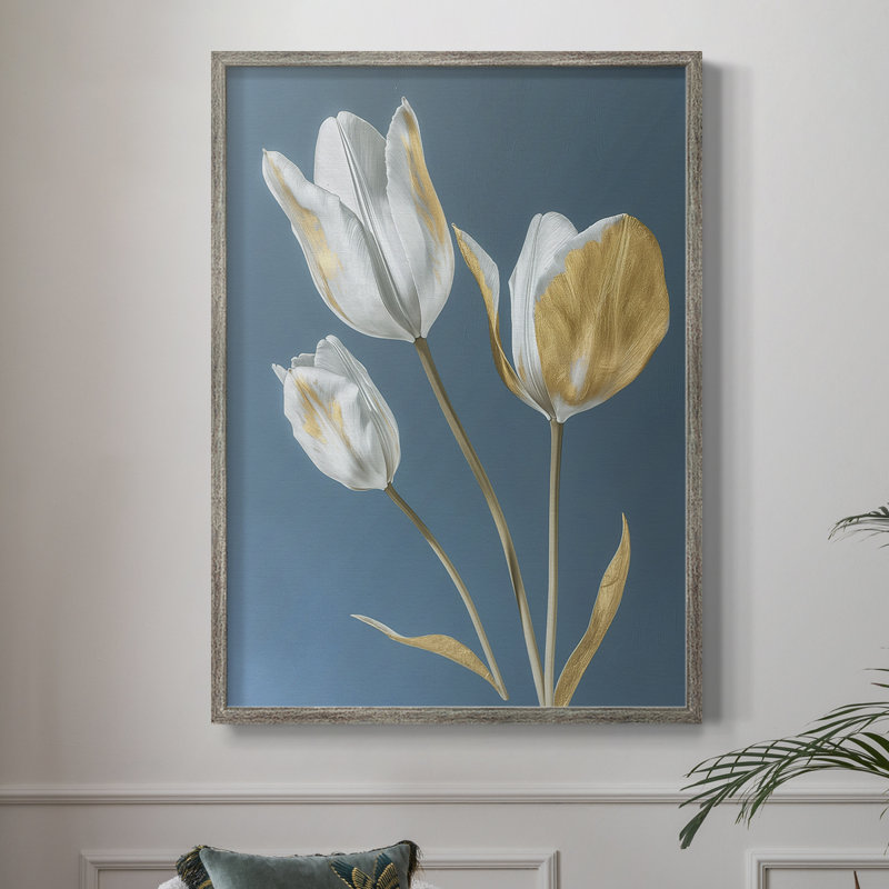 «FLORAL Series CL III», reproduction encadrée - bois massif, H 11 po x l 9 po