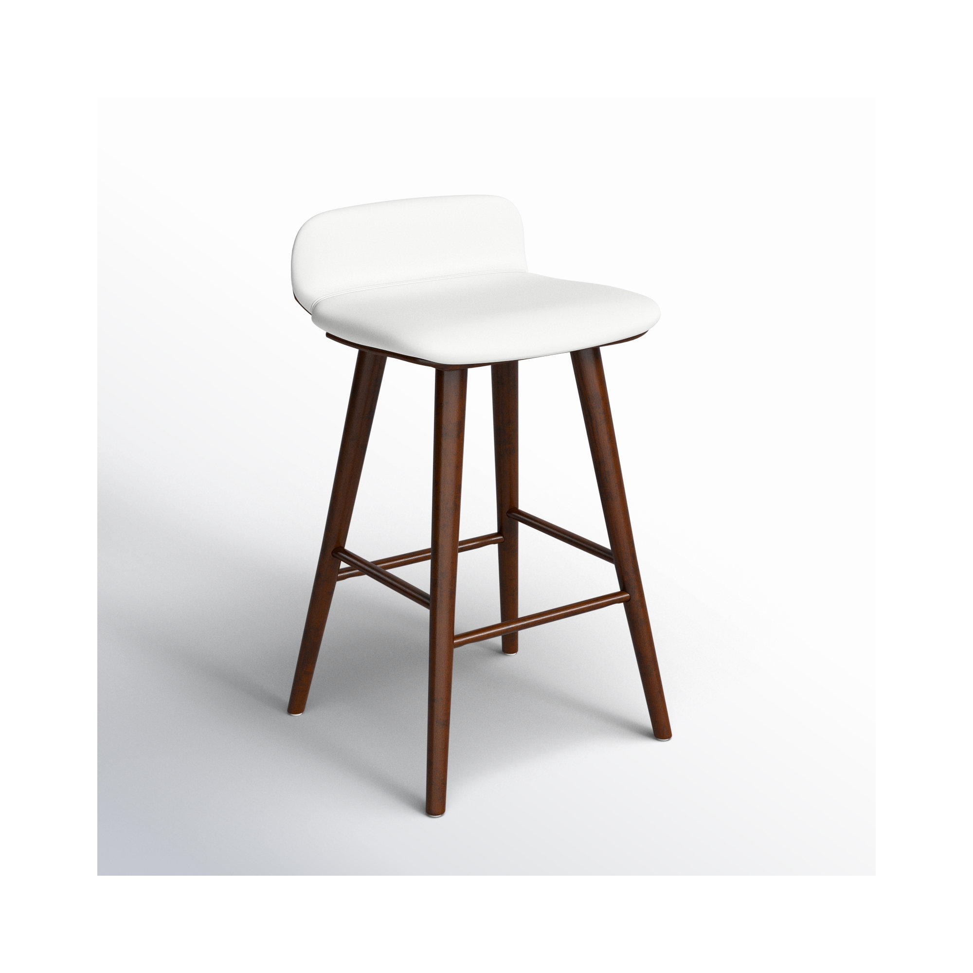 Vanya Barstool, White, Short Stool - 28"