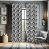Cow Print Semi-Sheer Rod Pocket Curtain Panels