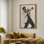 Art mural encadré sur toile - Portrait de musicien de style trompette jazz - 16 po x 24 po, 24 po x 36 po