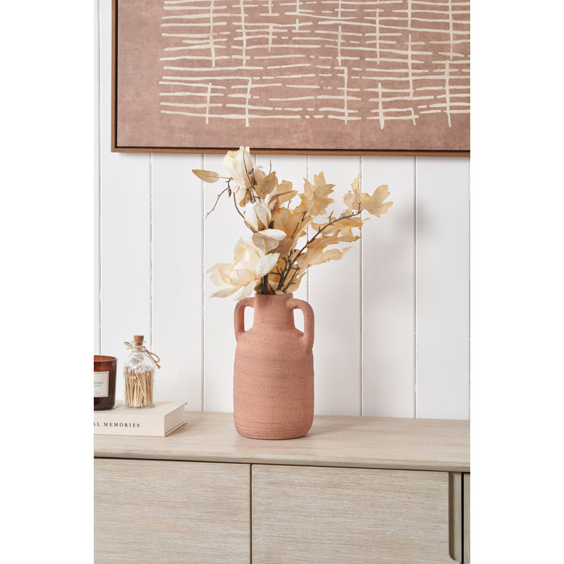 Terracotta Table Vase, Terracotta, Medium