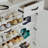 White Color Shoe Cabinet  With 4 Doors 1 Drawers,Large Space For Storage