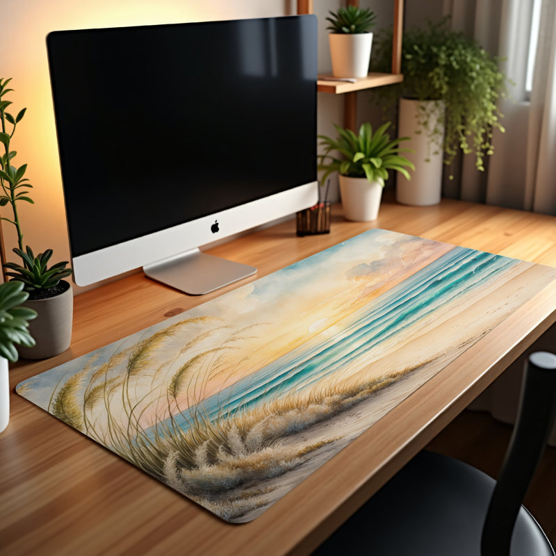 Polyester Desk Pad, 31.5x15.5
