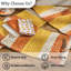 Ensemble de 4 napperons Split P Candy Corn Chindi