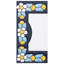 Sevillano 2.13" x 4.38" Ceramic Floral Address Decorative Wall Tile in White/Blue