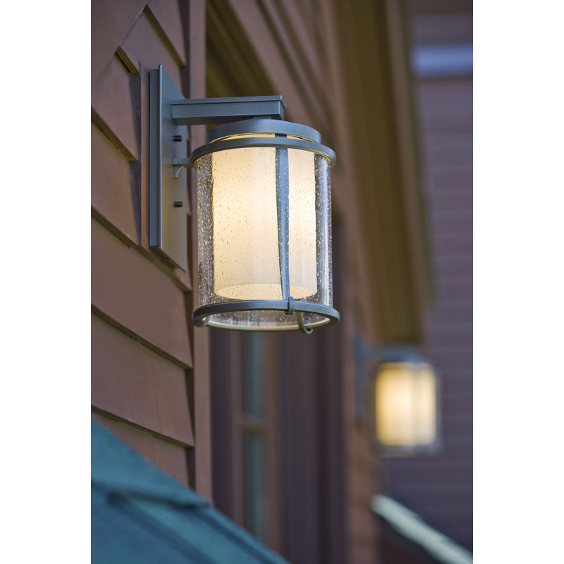 Meridian Outdoor Armed Sconce, Natural Iron, 10.3" H x 6.3" W x 7.2" D