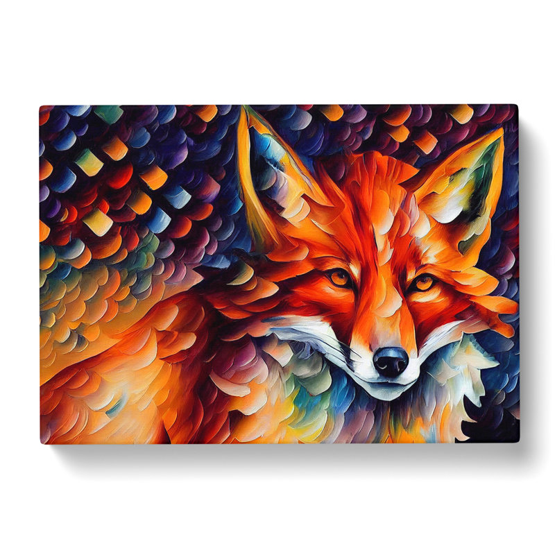 Fox Painting Vol.1 Abstract - Wrapped Canvas, 35cm H x 50cm W x 3cm D