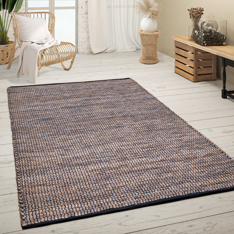 Sabiha Jute / Sisal and Wool Area Rug, Rectangle 80 x 150cm