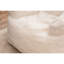 Chaise blanche avec tissu doux et rembourrage en mousse - convient à diverses pièces intérieures