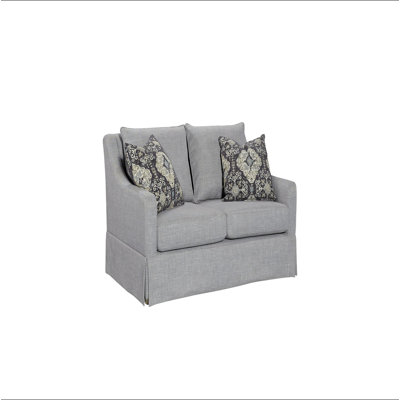 Causeuse réversible en tissu de polyester enveloppé de Dacron, comprend 2 coussins
