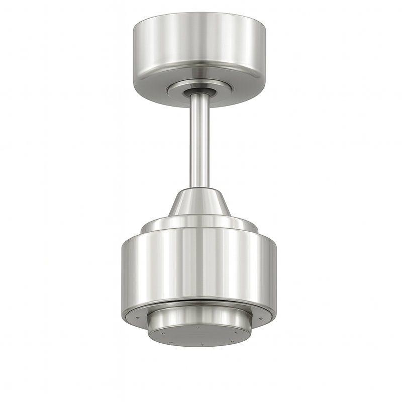 TriAire Custom Indoor/Outdoor Ceiling Fan DC Motor- Brushed Nickel, 15.92'' H X 64'' W X 64'' D, Brushed Nickel