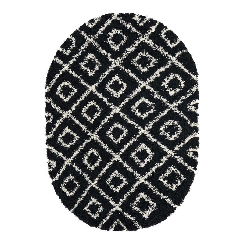 Arold Geometric Indoor Rug, Oval 4' x 6'
