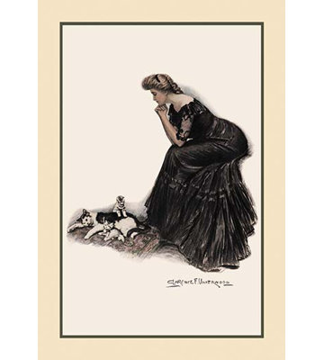 Minding The Felines - Unframed Graphic Art