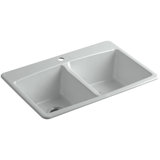 33" L x 22" W x 9-5/8" Top-Mount Double-Equal Kitchen Sink