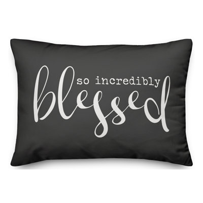 Adelaida So Incredibly Blessed Outdoor Rectangular Pillow Conver & Insert