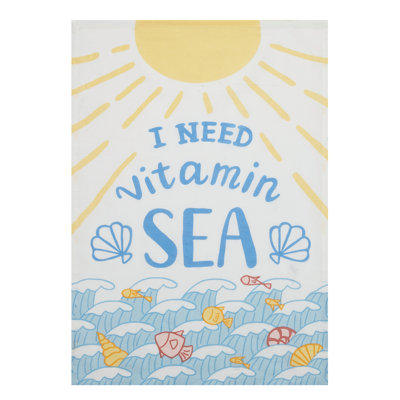 Serviette de thé imprimée en vitamine i need