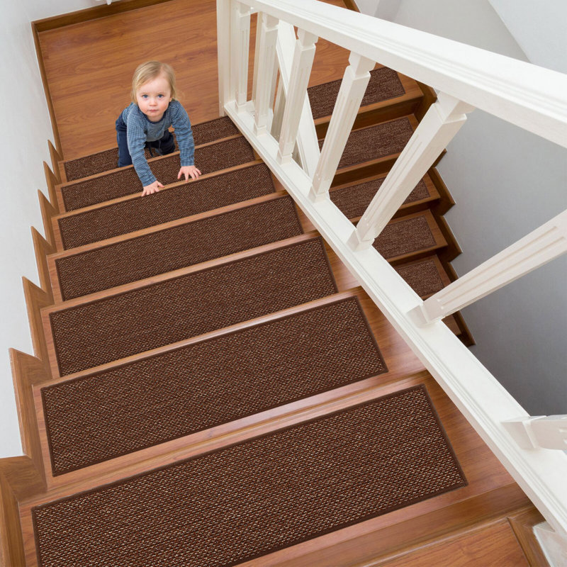 Tapis d'escalier intérieur antidérapant Robinswood, Brun