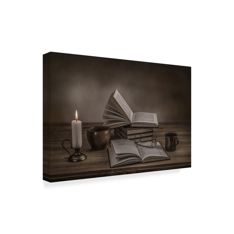 «A Good Read» de Hrant, reproduction de photo sur toile tendue, H 16 po x l 24 po x P 2 po