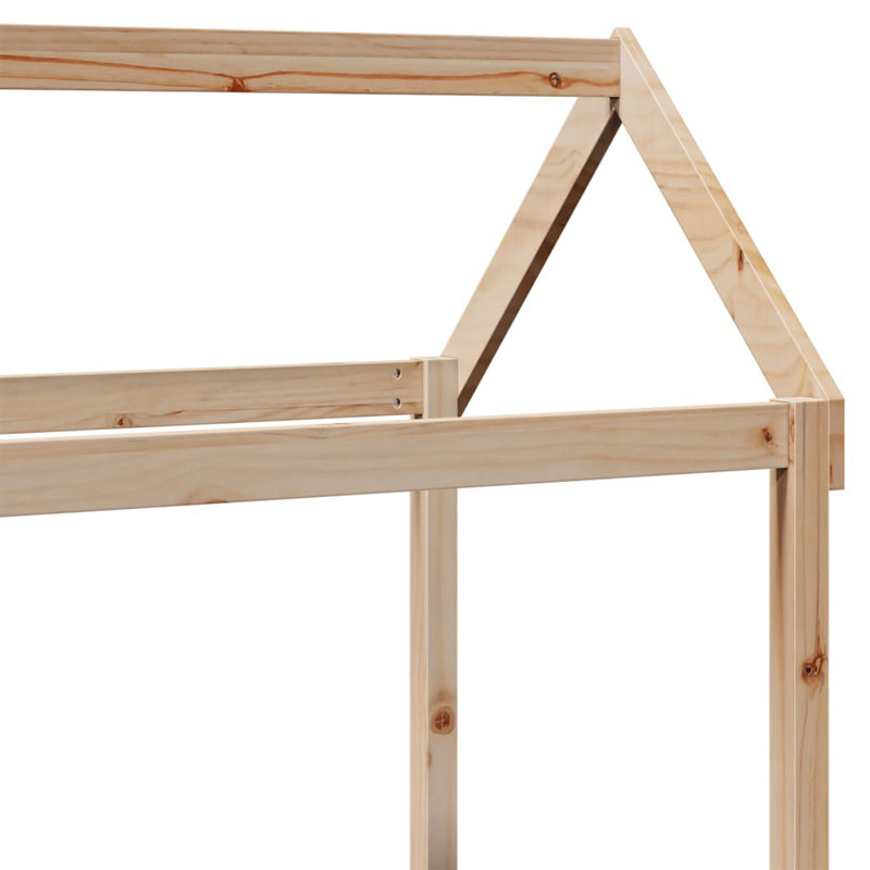 Solid Wood Bed, Natural