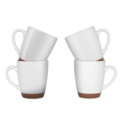 Carnaby Stonebridge Mugs Set Of 4 Tea And Coffee Cups Stoneware UK Design