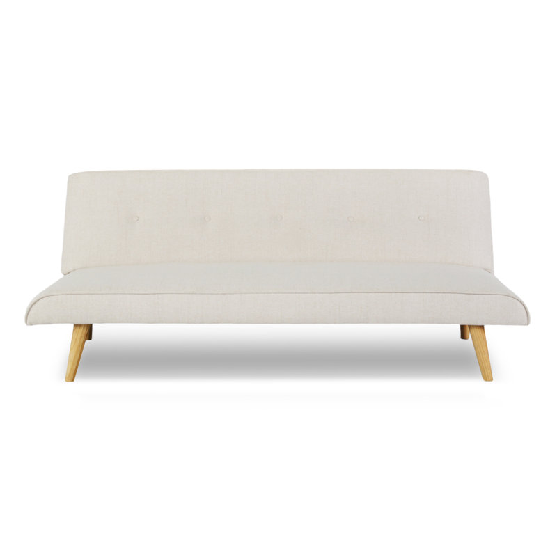 3 Seater Linen Sofa Bed, Grey