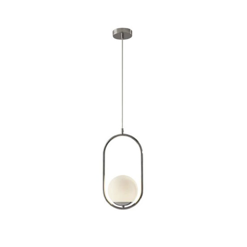 Charlack 1 - Light Polished Nickel Single Pendant