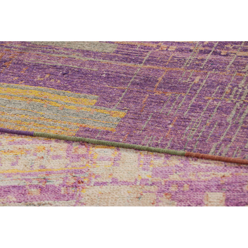 Handmade Silk and Wool Area Rug