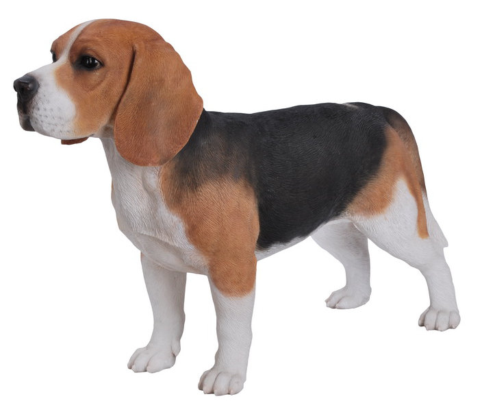 Figurine debout de chien beagle