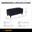 Polyester Upholstered Bench-960228810
