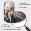 Impression romantique Peach Chrysanthemums Romantic Impression I - Chrysanthemums, horloge murale cylindrique pêche-105567326