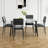 This Five-piece Set Includes A Modern Tempered Glass Table And Four Chairs For A Four-person Square Glass Dining Room, As Well As A Tiny Kitchen Table And Chairs That Are Ideal For Small Rooms Or Apartments.