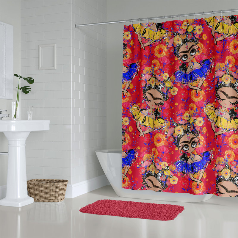 Rideau de douche Floral, H 72 po x l 70 po