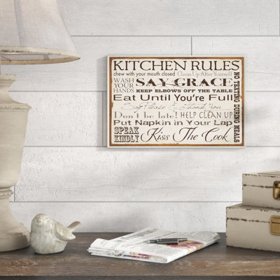 «Kitchen Rules», Ehme, reproduction d'art textuel