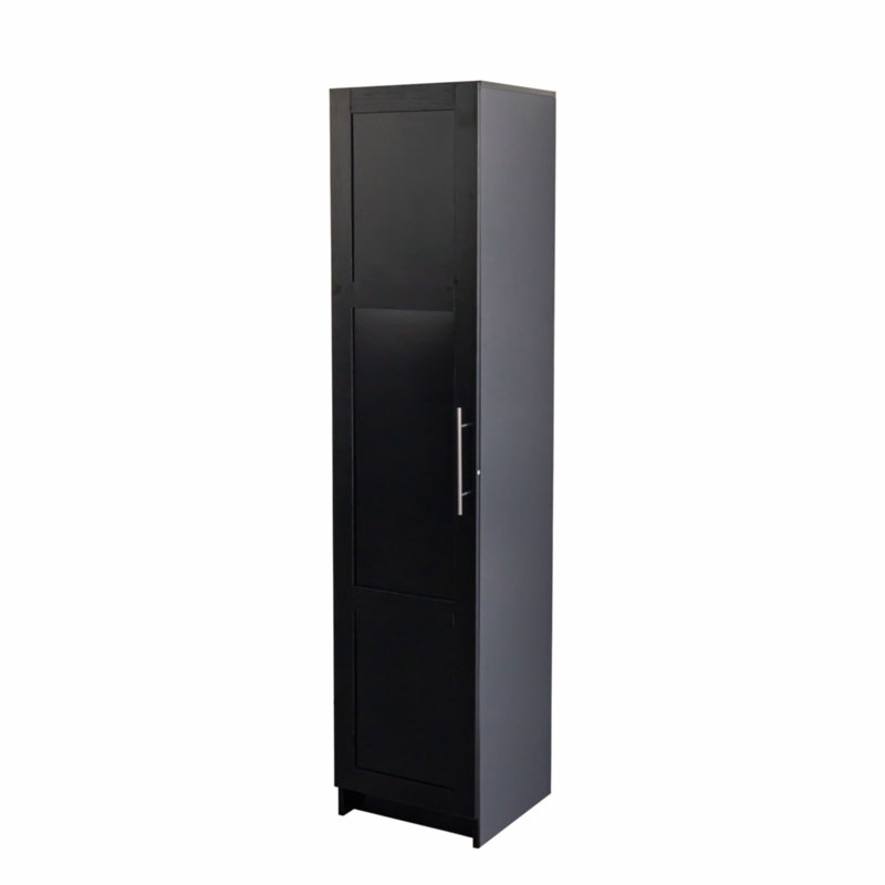 Armoire de rangement murale empilable, Noir