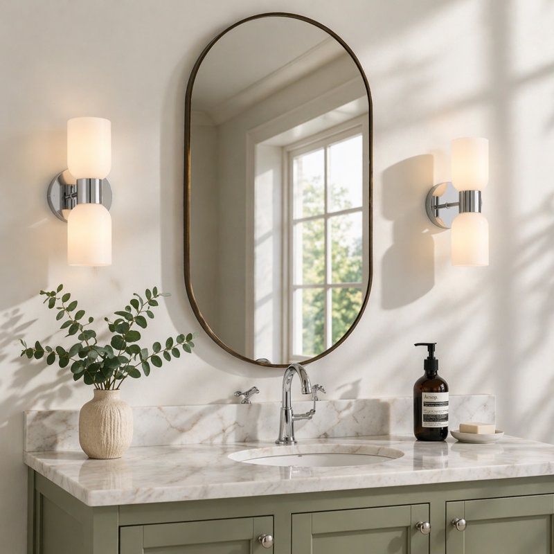 Alaisha 2-Lights Wall Light, Silver