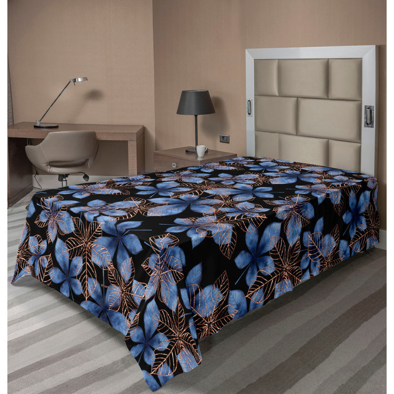 Drap plat Ambesonne Autumn, Drap plat simple très long