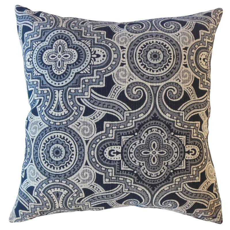 Coussin Jacory, 22 po x 22 po, Coussin décoratif, Bleu pâle