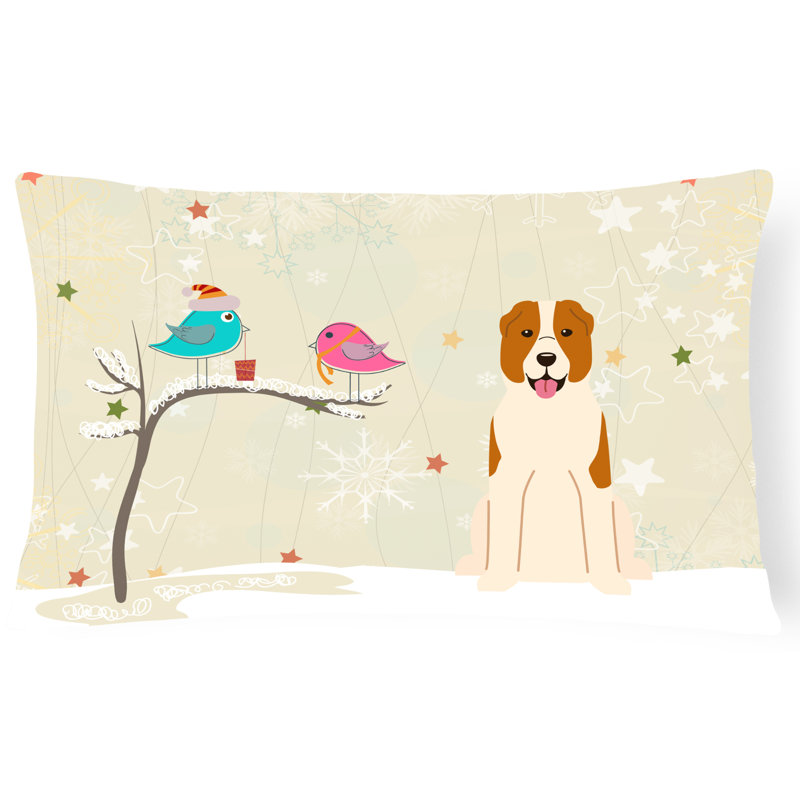 Coussin lombaire intérieur/extérieur en ivoire moderne de noël