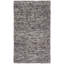 Tapis blanc / noir en laine et coton tissé à plat Jeanann-2085454215