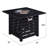 Auto - Ignition Propane Gas 32 Inch Square 50,000 Fire Pit Table With Certification, Tile Desktop, Closed Body Design, Great For Garden Events Ignition, Waterproof Cover, Easy To Clean Surface,