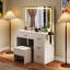 Dajanea Dressing Table with Mirror，Makeup Vanity Table Set for Bedroom-145871831