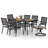 Argyri 6 - Person Patio Dining Set with Rectangular Table , Cushions Included