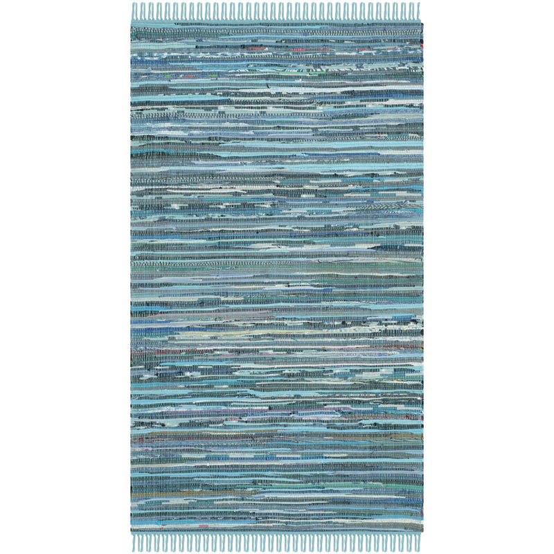 Dunkle Hand Woven Cotton Rug, Rectangle 91 x 152 cm