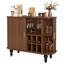 Meuble-bar cannelÃ© pour spiritueux et cafÃ© avec casiers Ã  vin-322214034