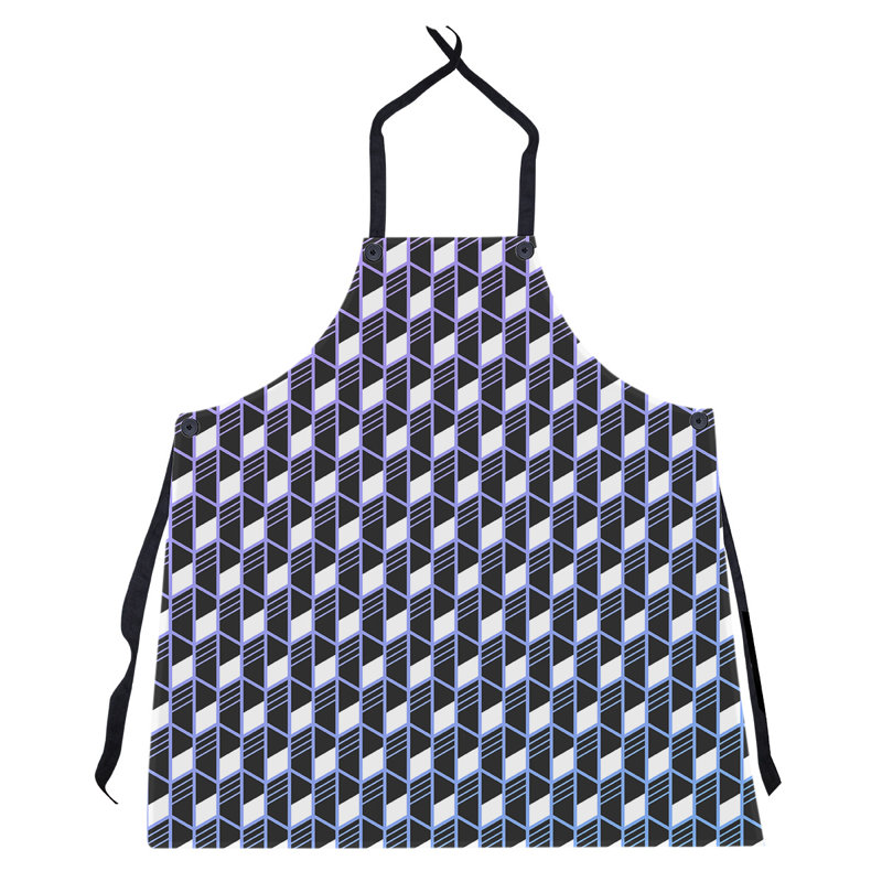 Bib Apron, Purple/Blue