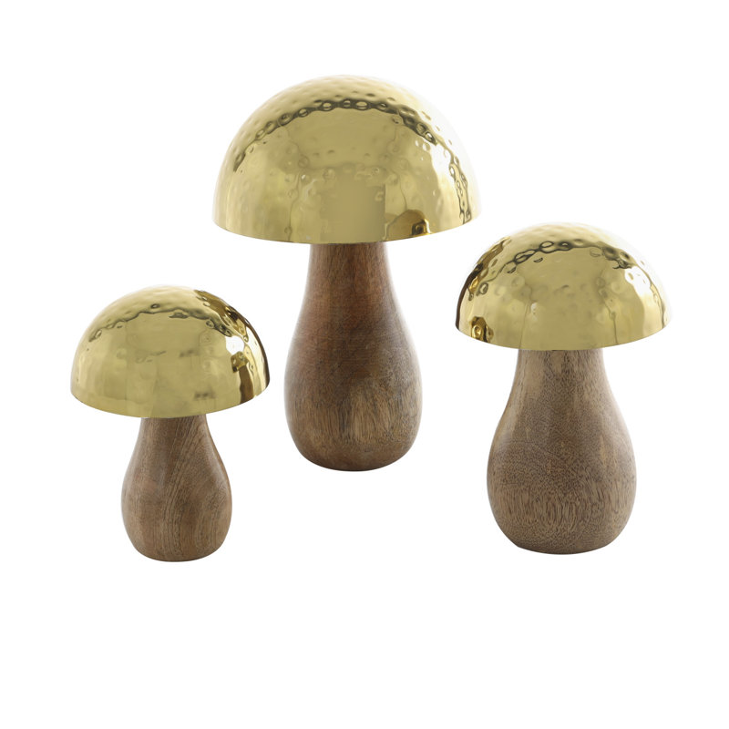 Peragine Food & Beverage Figurines & Sculptures, Gold/Brown