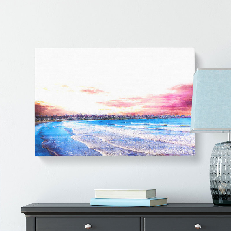 Newport Rhode Island Beach - Wrapped Canvas, 60cm H x 91cm W x 3cm D