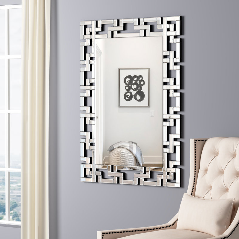 Miroir décoratif décoratif vénitien Hayzlee Glam, 35,4 po x 23,6 po