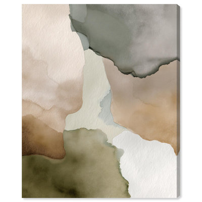 Reproduction sur toile «Aural Earth on Beige IV» par Art Remedy